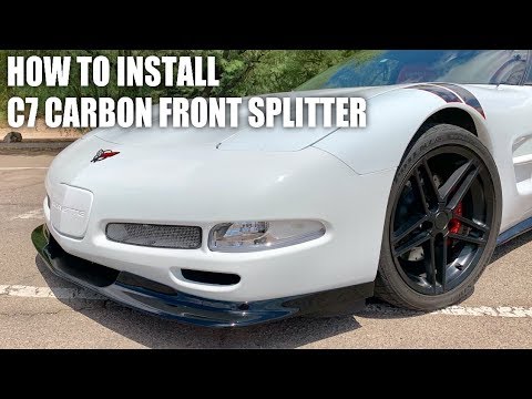 How To Install C7 Carbon Front Splitter