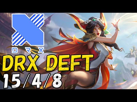 DRX Deft ザヤ(Xayah) VS ヴァルス(Varus) BOT ADC patch 12.22 KR RANK