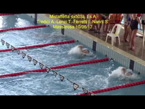 Mistaffetta 4x50SL Es. A (Tredici A.-Lenzi T.-Ferretti I.-Nanni S.) - Massarosa 10/06/17