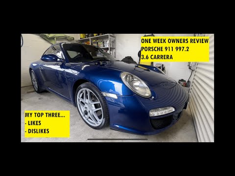 One week owners review Porsche 911 997.2 3.6 Carrera. My 3 top likes and dislikes!