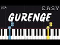 Demon Slayer Kimetsu No Yaiba OP LiSA Gurenge EASY Piano Tutorial
