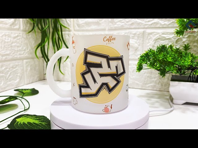 طباعة على كوب زجاج ثلجي