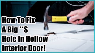 DIY Fix A Big Hole In Your Interior Hollow Core Door