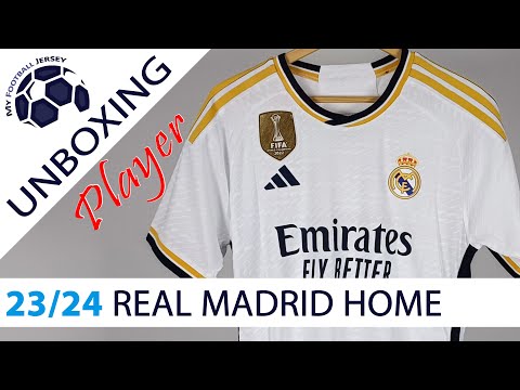 Real Madrid Home Jersey 23/24 Vini Jr (JJSport) Player Version Unboxing Review
