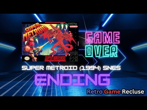Super Metroid (1994) SNES Super Nintendo ending [Retro Gaming]