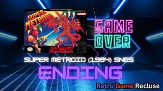 Super Metroid (1994) SNES Super Nintendo ending [Retro Gaming]