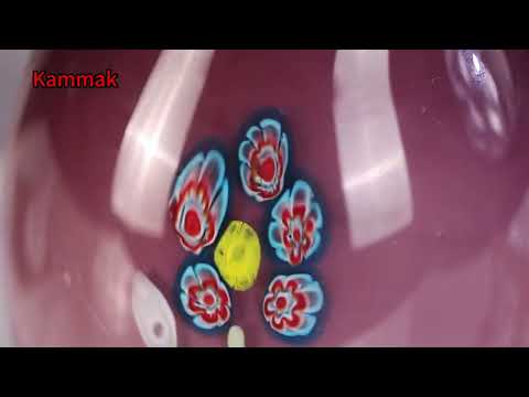 KAMMAK colorful hand blown glass vase video