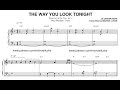 Brad Mehldau - The Way You Look Tonight - Transcription
