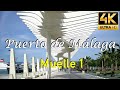 Puerto de Málaga [4K 60 fps]. Muelle 1 - Costa del sol 🌞 Spain - 11/03/21 - WALKING TOUR