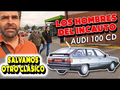 Los hombres del Incauto salvamos otro clasico, un Audi 100 CD familiar del año 1986