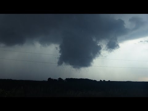 Rotating Wall Cloud - Innerkip/Drumbo, ON - 07/05/19 (4X Speed)