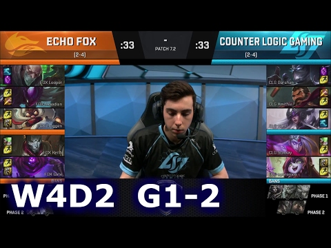 CLG vs Echo Fox Game 2 | S7 NA LCS Spring 2017 Week 4 Day 2 | CLG vs FOX G2 W4D2 1080p