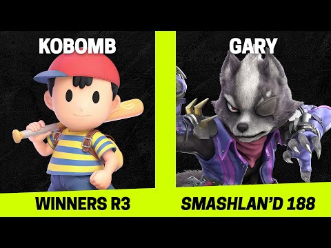 SmashLAN'd 188 Winners R3 - Kobomb (Joker, Ness) vs Gary (Wolf) - SSBU Tournament