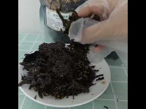 Video review 100gr rong biển cháy tỏi snack ăn vặt An Nhiên