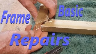 How to fix a modern mirror frame. Some basic repair skills to mend a break and save it from landfill