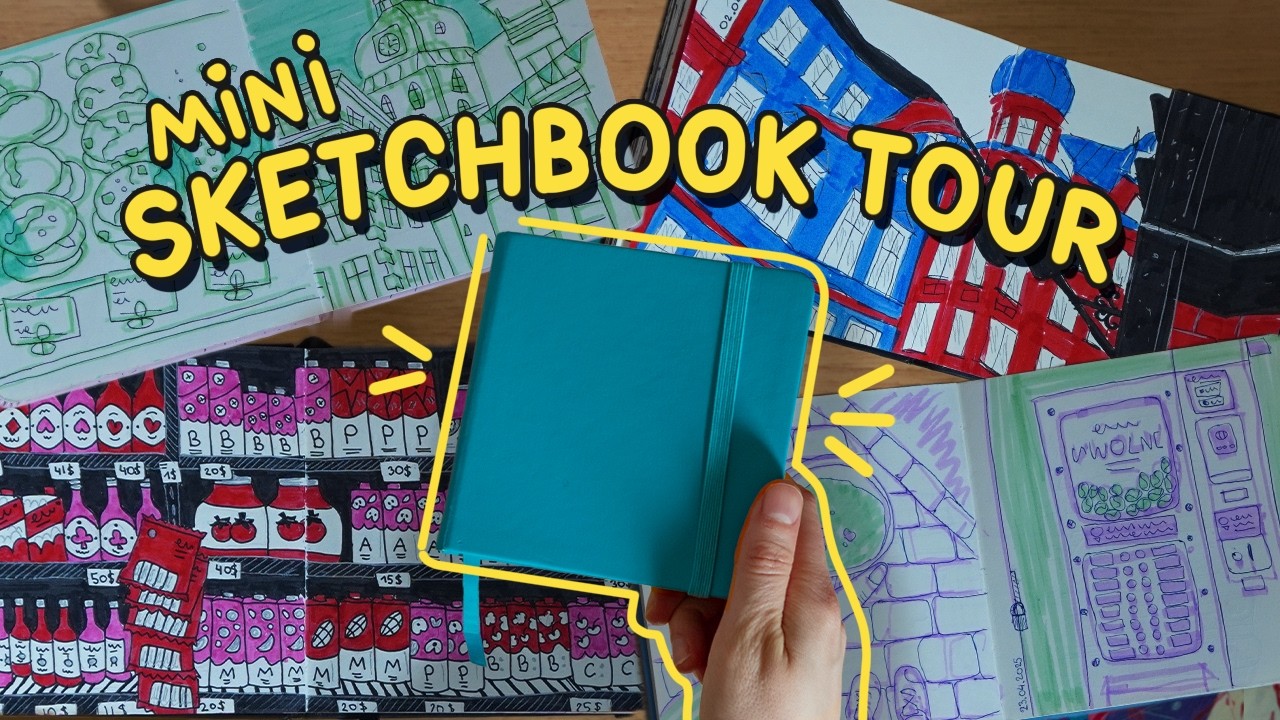 my mini sketchbook tour & journey