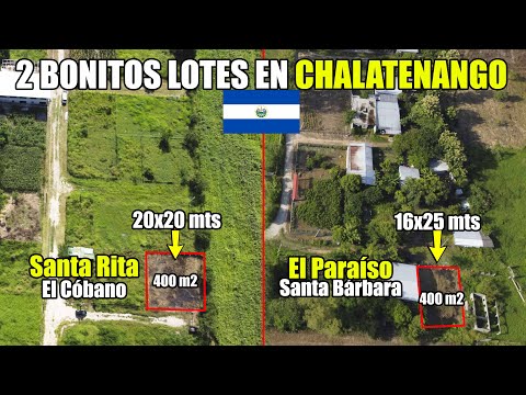 CACHADA‼️2 LOTES DE 400 m2 BONITOS EN CHALATENANGO 😮🇸🇻