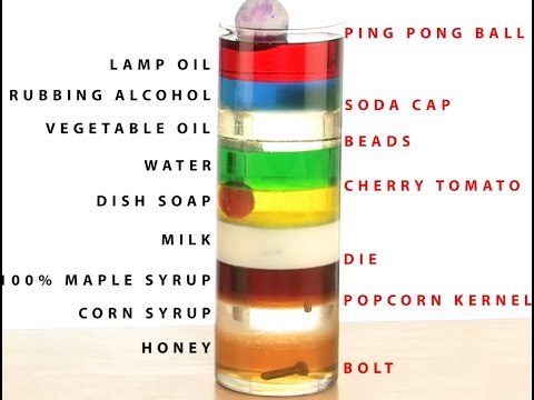 Amazing 9 Layer Density Tower   Sick Science! #012