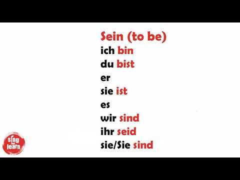 Das Verb SEIN Konjugation Lied | Verb to be in German conjugation song