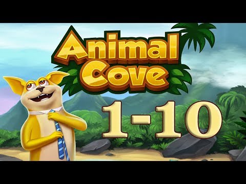 Animal Cove level 1 - 10 Solve Puzzles & Customize your Island