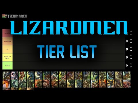 Lizardmen roster tier list for campaign - Total War Warhammer 3