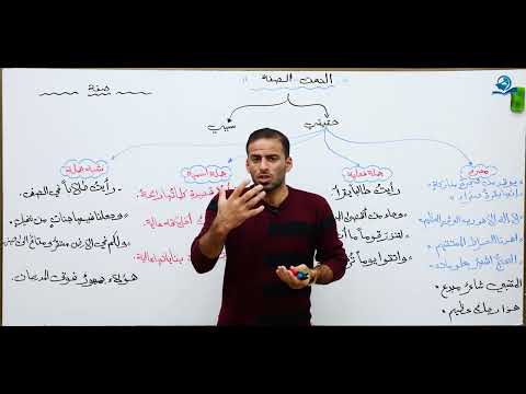 ⁣مادة اللغة العربية للصف الخامس الاعدادي المنهج الجديد : النعت (الصفة) الجزء الاول