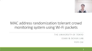 Download the video "AINTEC 2021: MAC address randomization tolerant crowd monitoring system using Wi-Fi packets"