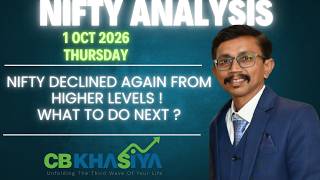 Nifty declined again from Higher levels || What to do Next ? || Elliott wave update on Nifty