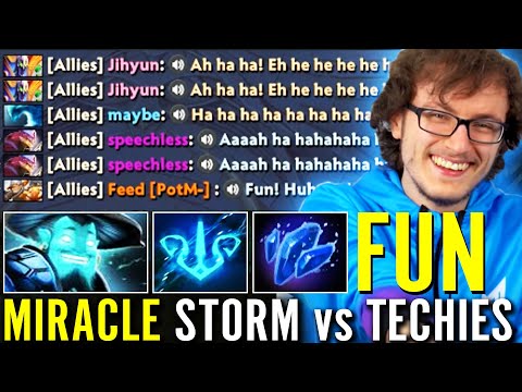 MIRACLE Storm Spririt Having FUN Against Techies! First Time in SEA 2021 Dota 2 Pro Gameplay