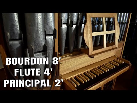 Homemade Pipe Organ (Organo a canne autocostruito) HD 3 stops + pedals - BWV 767