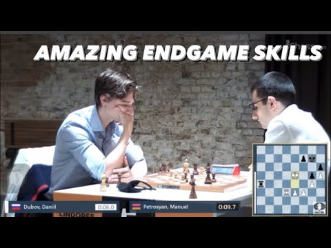 Amazing Endgame Skills by Dubov! | Dubov, Daniil vs Petrosyan, Manuel |Lindores Abbey Blitz 2021