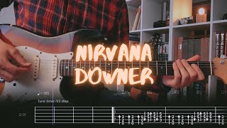 Downer Nirvana Сover / Guitar Tab / Lesson / Tutorial