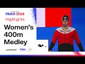 TOTAL DOMINATION ‍ ️ Women S Swimming 400m Individual Medley Highlights Paris2024