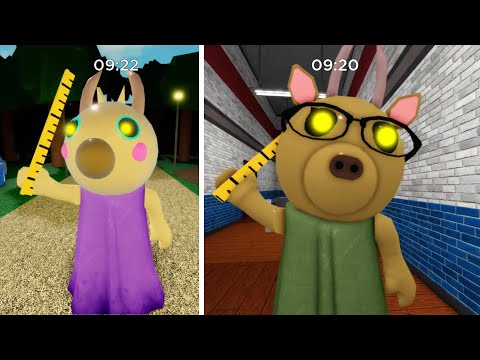 OLD TEACHER VS NEW TEACHER JUMPSCARE - Roblox Piggy New Update