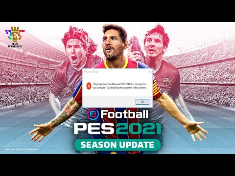 PES 2021 Error MSVCP140.dll is missing 100% FIX!