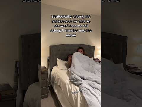 Placing A Blanket Over My Head So She Doesn’t See Me Fall Asleep!!