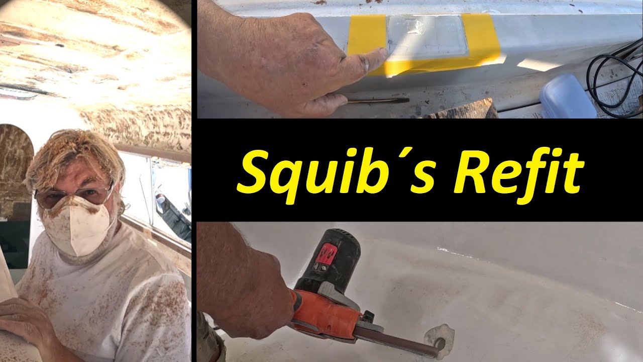 Squib's Refit - Galley through-hull fittings - Finishing the roof support bases - Sanding the tabernacle /97