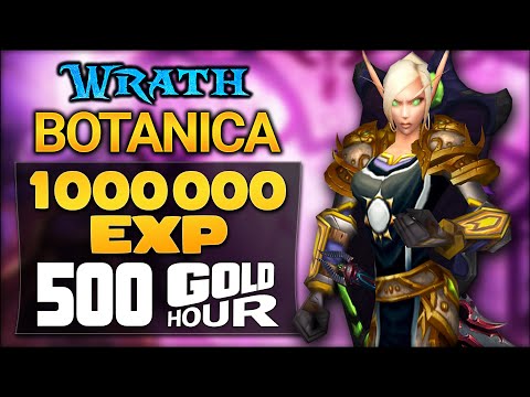 Solo BOTANICA Paladin/DK/Warrior - 1 MILLION EXP & 500 GOLD / Hour in WOTLK Classic