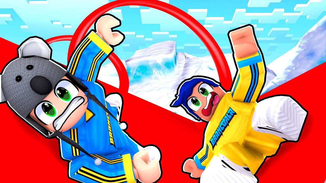 ESCORREGADOR GIGANTE NA MONTANHA NEVADA DO ROBLOX SNOW RESORT  - Brancoala Games