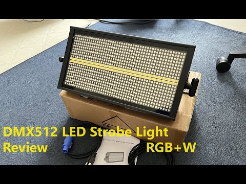 DMX512 - LED Strobe Light Review - 8 section 3-color white strobe - AliExpress
