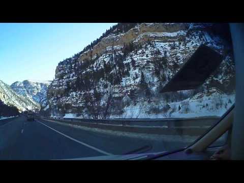 Beautiful Winter Drive Aspen to Denver Colorado