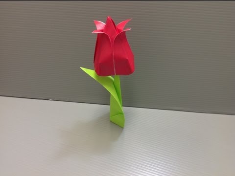 Daily Origami: 150 - Tulip