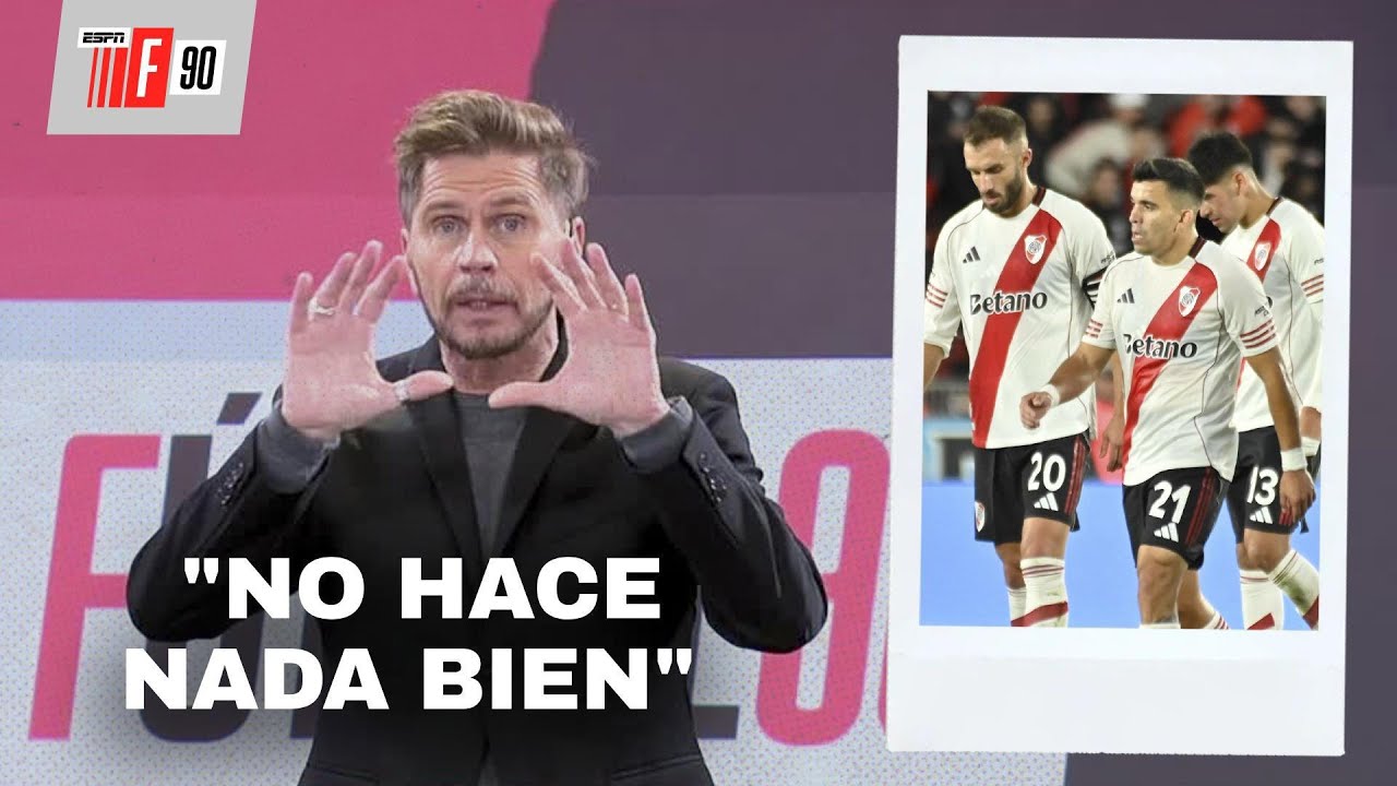 "RIVER ESTÁ EMPEORANDO": el Pollo Vignolo abrió #ESPNF90 con un editorial muy caliente