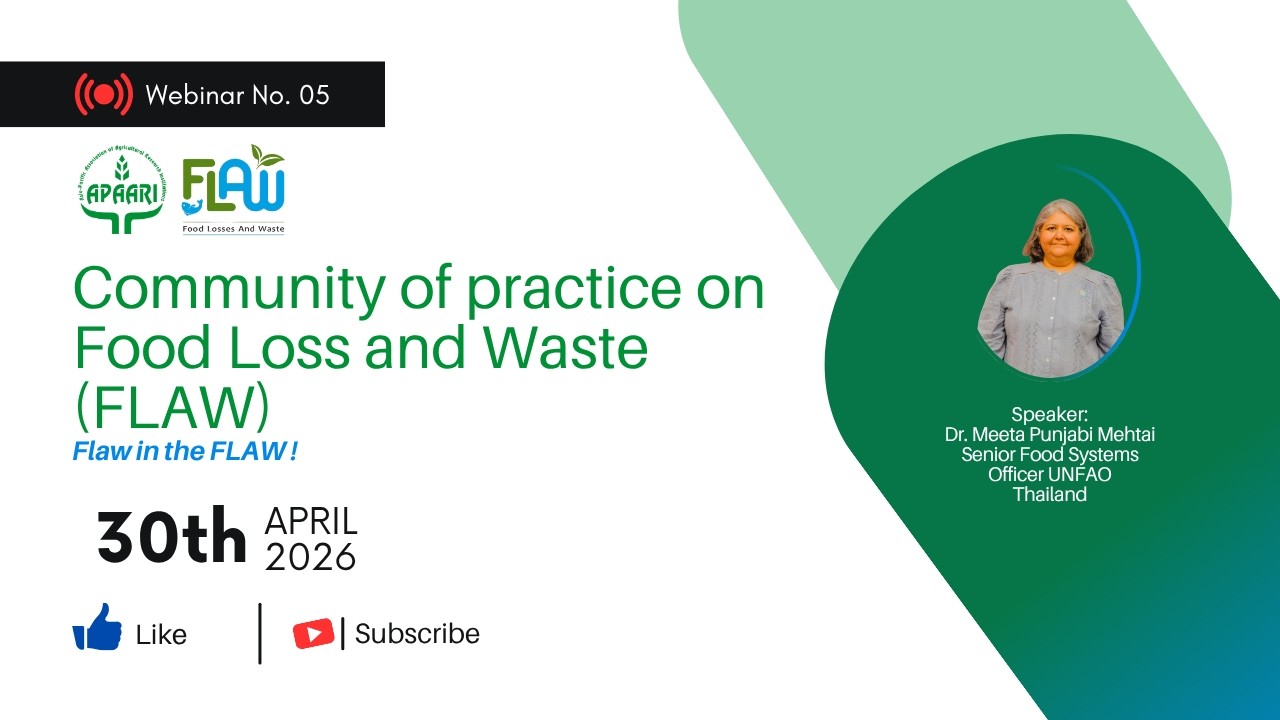Community of Practice on Food Loss and Waste (FLAW), 30 April 2026