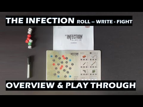 The Infection Roll Write Fight Board Game Overview and Play Through