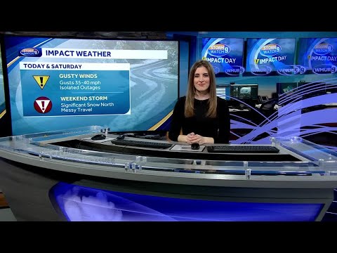 Video: Gusty day as weekend storm approaches