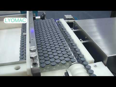 Auto tray loader. Put vial into tray before lyophilization. Lyomac offer better solution! 