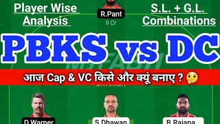 PBKS vs DC Dream11 Team |PBKS vs DC Dream11 IPL T20 16 May|PBKS vs DC Dream11 Today Match Prediction