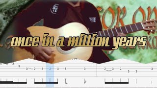 How to play | once in a million years-Blackmore&#39;s Night(guitar solo with tab lesson)