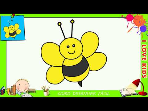 Como desenhar uma abelha FACIL passo a passo para crianças e iniciantes 1